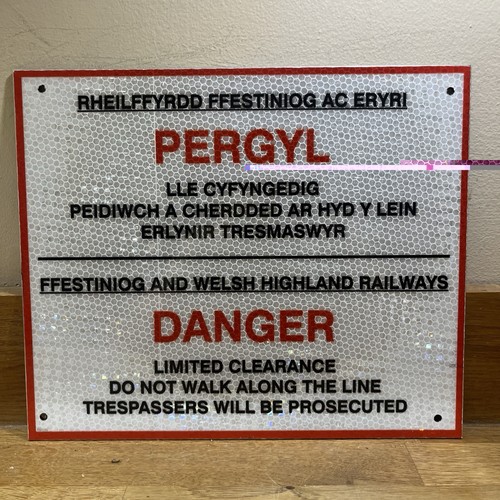 Ffestiniog railway reflective - railway,