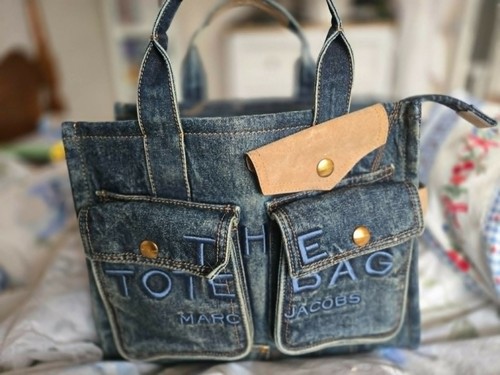 Marc jacobs denim and suede - and,