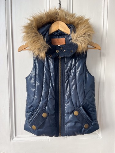 River island womens navy gilet - womens,