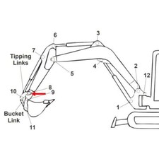Bush (Position 8) for Kubota