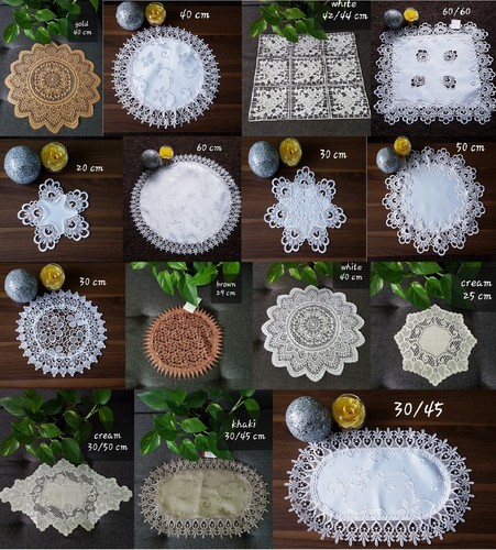 Single doilie doily table - single,