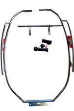 ukscooters VESPA CHROME FLORIDA CRASH BARS PX 125 150 200 CUPPINI RED