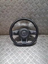VW Polo Gti 2014-2017 FLAT BUTTOM STEERING WHEEL & AIR 6C0880201G BAG