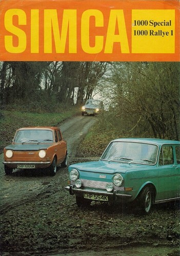 Simca 1000 special rallye 1 - special, &