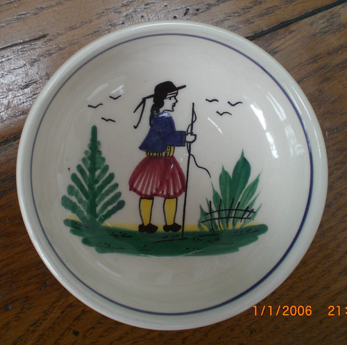 Vintage hand painted henriot - hand,