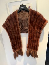 Vintage Brown Mink Fur Bolero