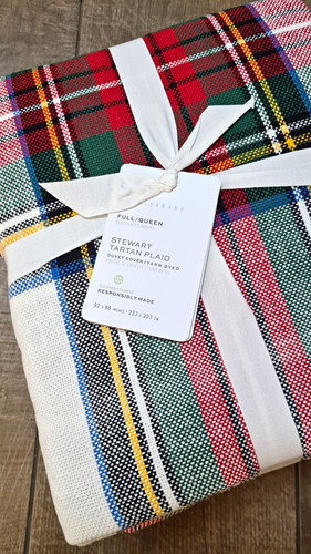 Pottery barn stewart - barn, tartan