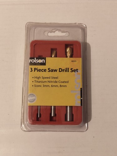 Rolson 48503 3pc saw drill - rolson,