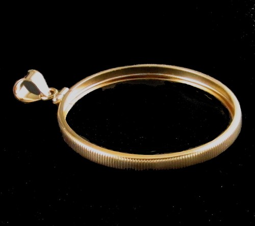 Coin bezel mexican silver - bezel,