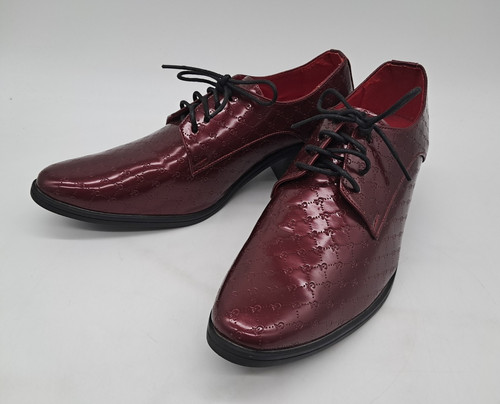 Mens red lace - red, shiny