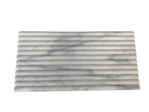 Carrara white marble - marble, bambu