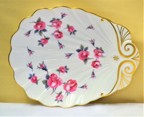 Spode chintz rose shell tray - shell,