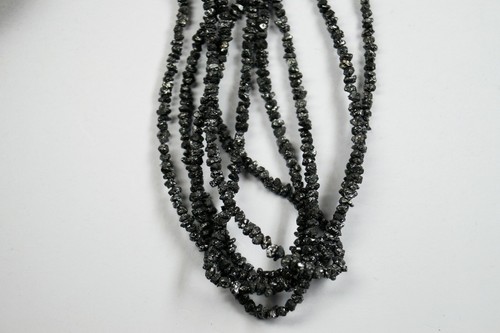 Natural black raw diamond - natural,