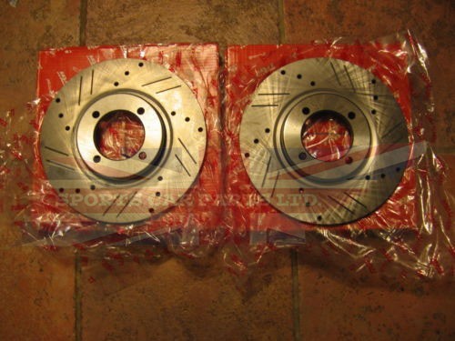 Pair new drilled - new, brake