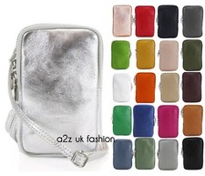 LADIES WOMEN REAL LEATHER NEW Phone Crossbody Bag Cellphone Mini Pouch UK