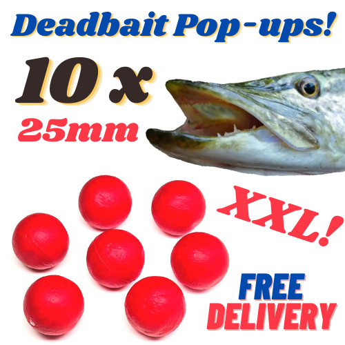 Pike popper beads - pike, 25mm
