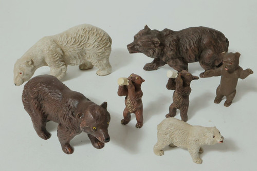 Old elastolin mass animals - elastolin,