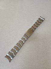 Vintage '1-66' Zodiac Sea Wolf 12 Link Riveted Oyster Stretch Bracelet