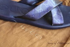Gucci GG Monogram Blue leather
