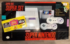 SNES Super Nintendo Super Set Console Box **BOX ONLY + STYROFOAM**