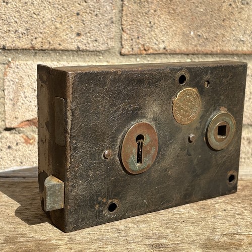 Antique rim lock - rim,
