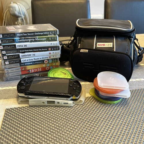 Psp 1000 black console plus - console,