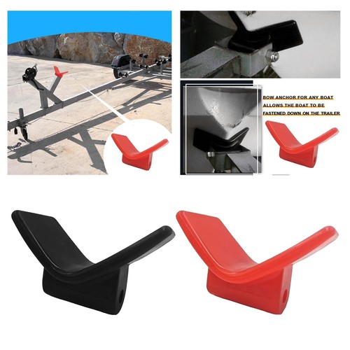 Shaped boat trailer bow stop - bow,