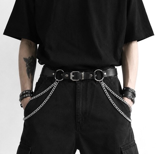 Punk gothic chain waist - chain,