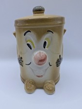 Vintage Dusty Bin Money Box R Moss LTD 1026 Ceramic 5.5 Inches