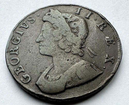 1735 half penny george - 1735, ii