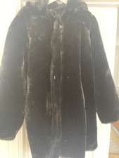 DENNIS BASSO FAUX FUR COAT