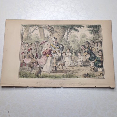 Original c1870 colour etching - c1870,