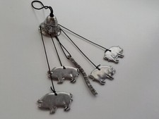 Cute Four Little Piggy Mobile Wind Chime