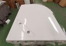TL1828 KUDOS C2TQ12090LH CONNECT 2 OFFSET QUAD SHOWER TRAY. WHITE WITH WASTE