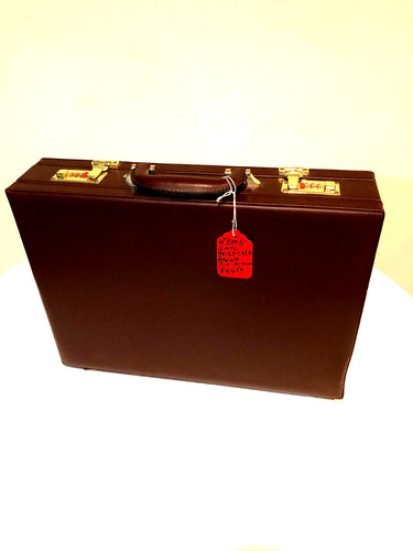 Briefcase new brn - new, 4"