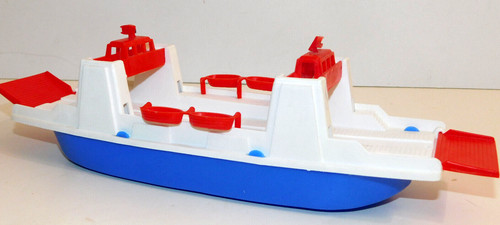 Vintage plastic toy - toy, boat