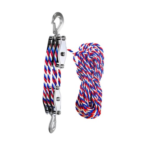 Block and tackle pulley system - block,