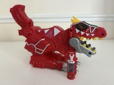 POWER RANGERS Dino Charge Red T-Rex Super Morpher Gun Blaster + No1 Dino Charger