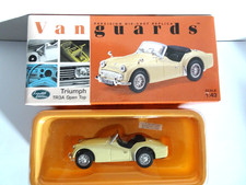 Vanguards VA47000 Triumph TR3A Open Top - Pale Yellow - 1:43 Scale DieCast Model
