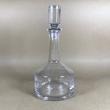 Vintage Glass Decanter Etched