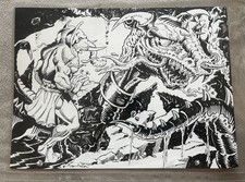 Original (rare) Cover / Poster Art at A3 for Paragon comic no.7 (published 2011)