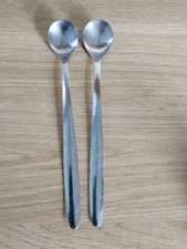 Long Stainless Steel Sundae / Hot Chocolate Coffee Spoons two .G.C.