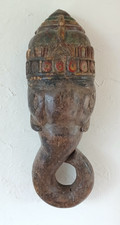 VINTAGE/ANTIQUE HINDU LORD GANESH WOODEN MASK / WALL HANGING