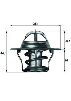Thermostat coolant tx487d - thermostat,,