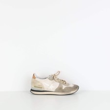 Golden goose white shoes - golden, shoe