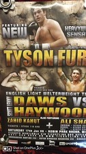 TYSON FURY vs. Marcel Zeller . Signed  Original Onsite Promo Boxing Poster 