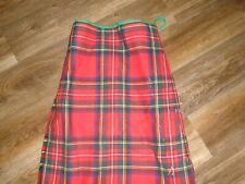 ROYAL STUART TARTAN KILT ROYAL SCOTS  RSDG SCOTS GUARDS PIPERS WAIST 84CM  NEW