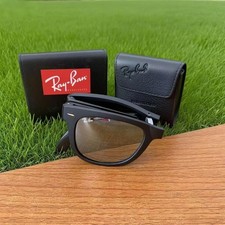 WHITE SILVER  RB4105 RAY-BAN FOLDING WAYFARER SUNGLASSES RWT-2639