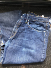 Levi Strauss & Co. 511 Men's Jeans 36x34 Straight Leg Dark Blue Riveted