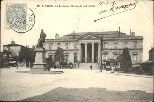 Limoges statue gay lussag - statue, de